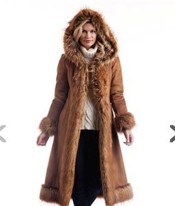 Faux fur coat